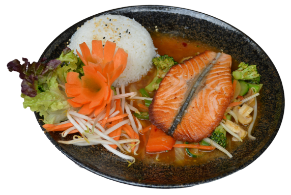 LACHS NUONG (GEGRILLTES LACHSFILET)