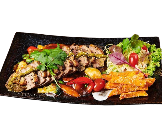 OMELYs ENTE (MEDIUM GEGRILLTE BARBATLE ENENFILET)